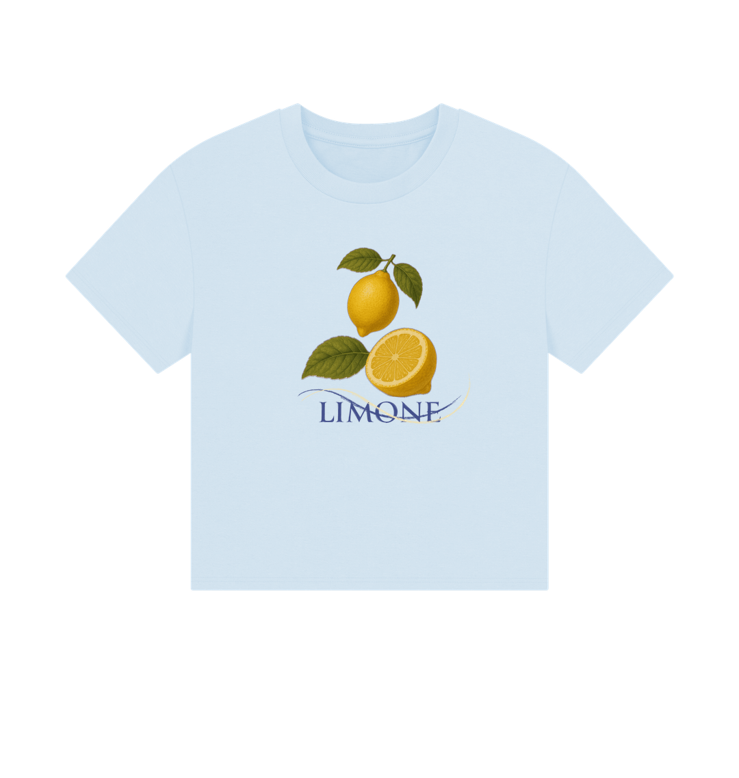 Sky Blue Printed T-shirt